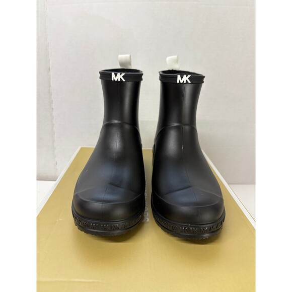 MICHAEL Michael Kors Women's Mac Rain Bootie Black Booties Rubber Size 6M - Picture 4 of 6
